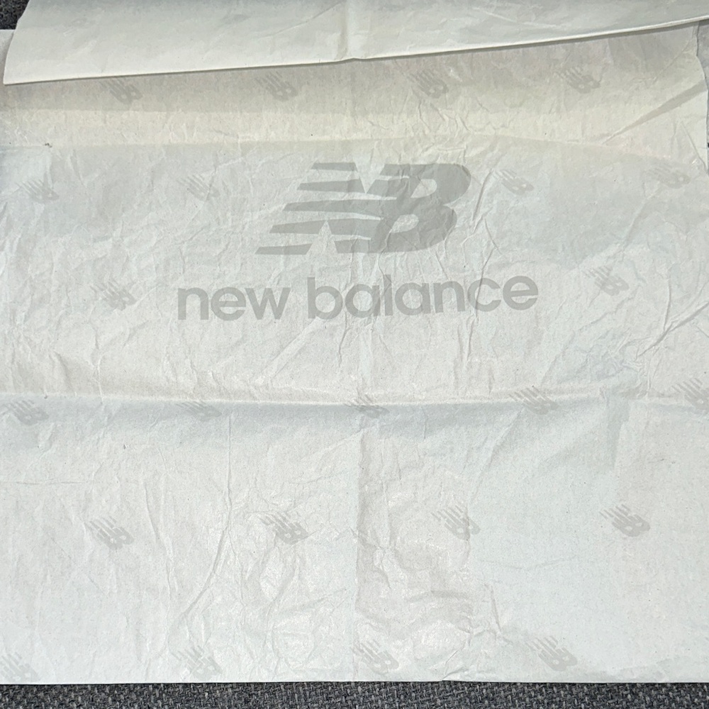 New Balance Logo Tissue Paper in Light Gray